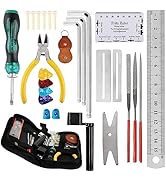 28PCS Guitar Tool Kit,Guitar Repair Tools Kit,Professional Guitar Repairing Maintenance Tool Kit ...