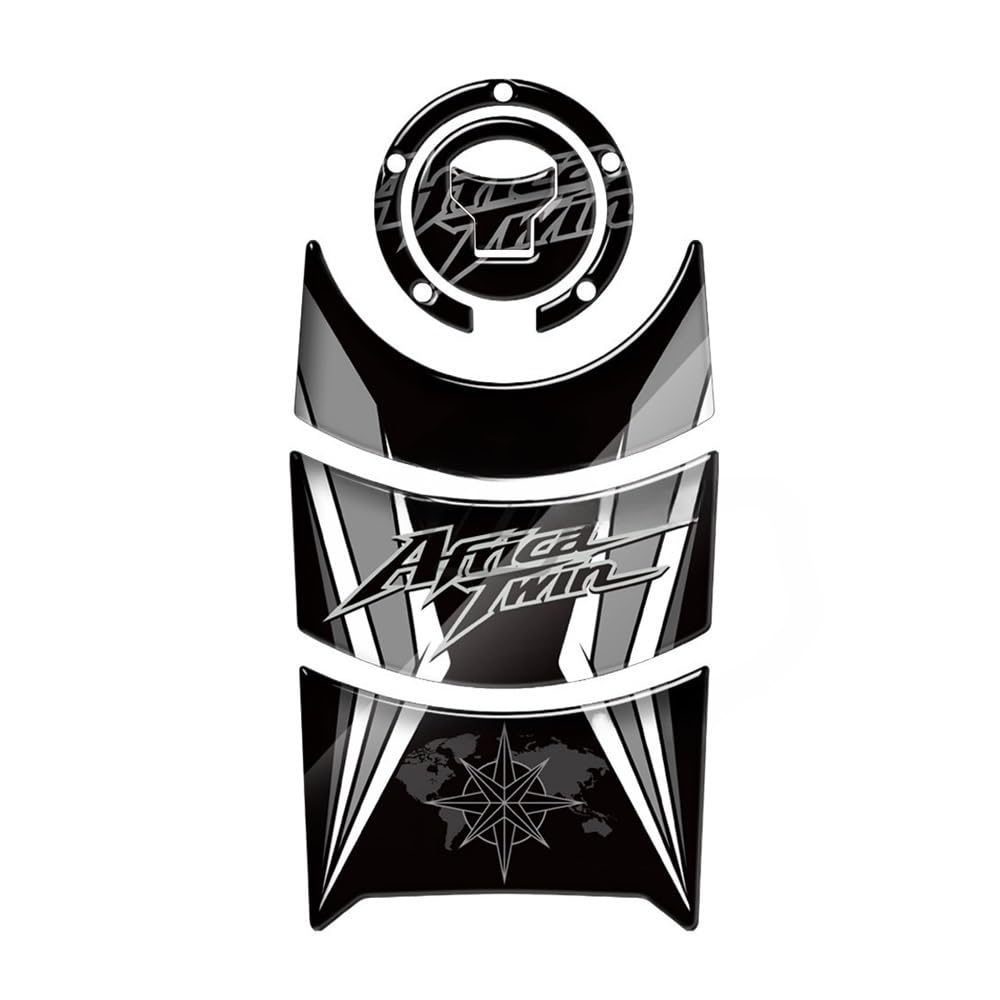 Autocollant Réservoir CRF1000L Africa Twin 2016-2019 Tampon Protection Moto Antidérapant Noir