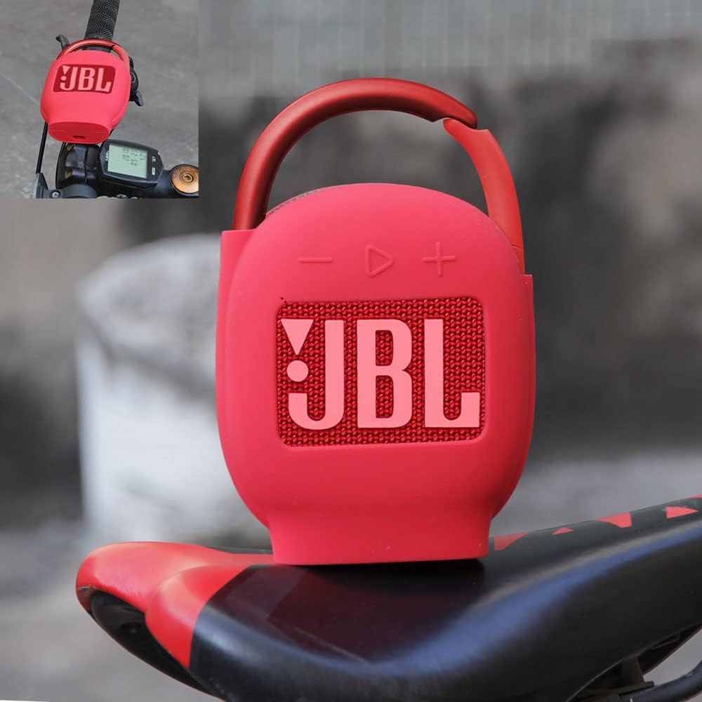 Hermitshell Silicone Carrying Case Replacement for JBL Clip 4 - Portable Mini Bluetooth Speaker (Red 2) - Image 5