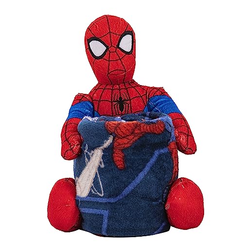 Northwest Character Hugger Pillow & Silk Touch Throw Blanket Set, 40" X 50", Spider-Man - Fearless Spidey #TOP1