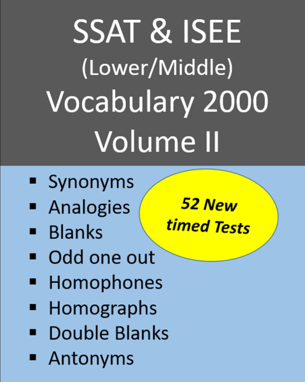 SSAT & ISEE (Lower/Middle) Vocabulary 2000 Volume II