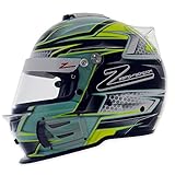 RZ-42 Graphic Green/Silver K Large 60CM SNELL SA2015 Helmet by Zamp Large