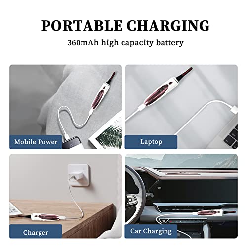 Heated Eyelash Curlers,Electric Eyelash Curlers,8 Seconds Fast Heating,Double-Sided Anti-Burn Heated Lash Curler,A Fast-Forming, Natural-Looking,Long-Lasting Eyelash Heated Curler #TOP4