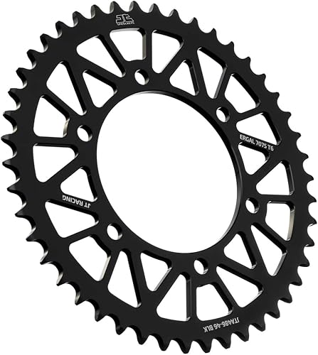 Miniatura 9 de JT Sprockets JTA486.47BLK Negro Racelite anodizado aluminio 7075 T6 piñón trasero, solo
