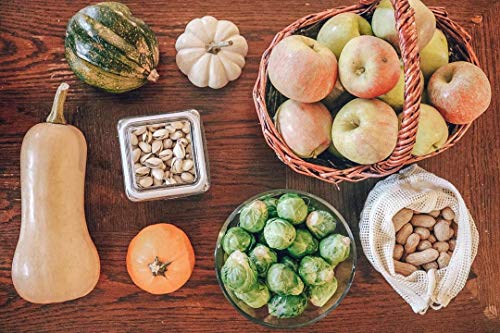 Reusable Cotton Mesh Produce Bags