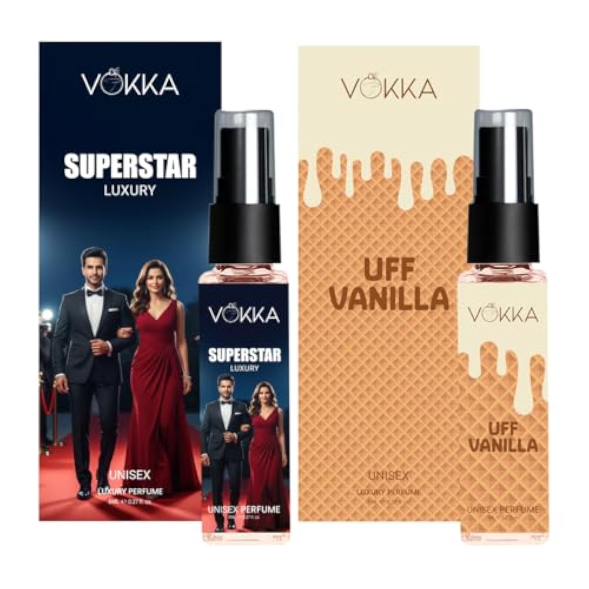 Superstar & Uff Vanilla Luxury EDP Gift Set, 8ml Each
