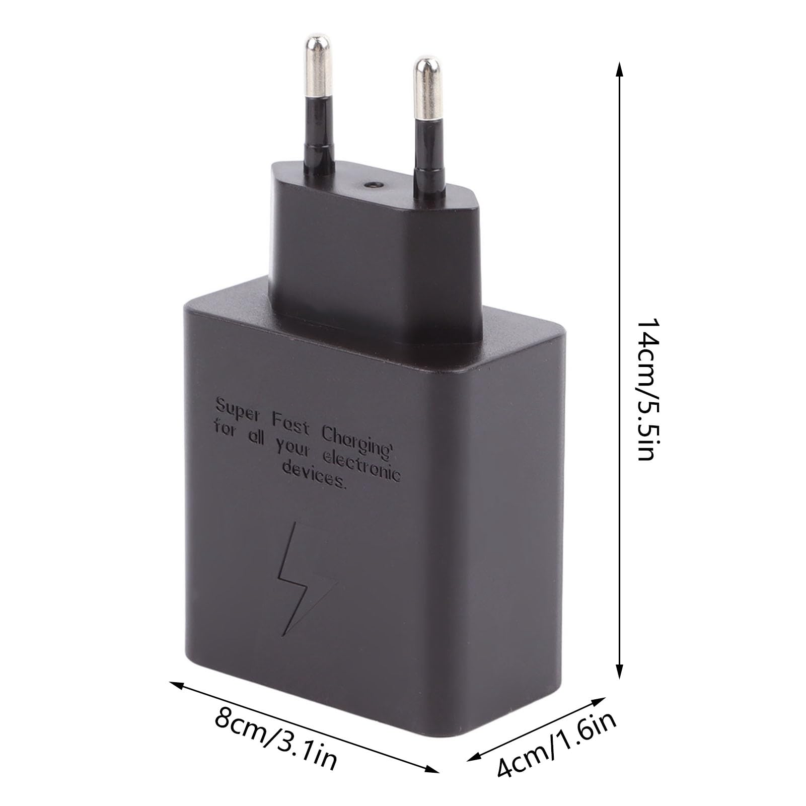 Oplaadblok,Drie Poorten 65 Watt Veilige Stekker,USB C Stekkers