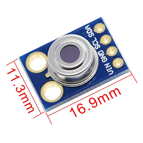 Hailege MLX90614 berührungsloses Infrarot-Temperatursensormodul IIC I2C 3-5V für Arduino 51 MCU