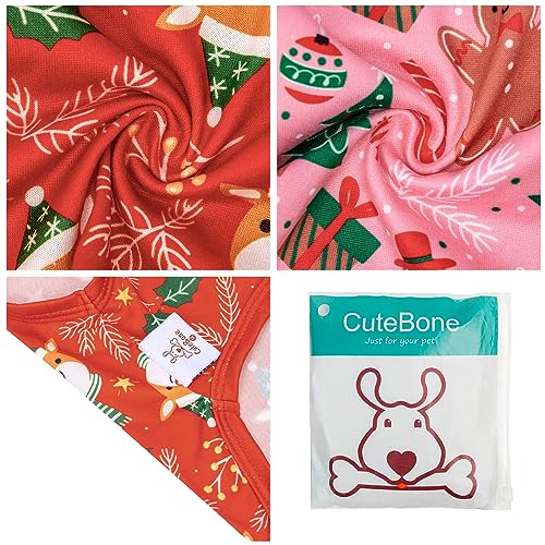 Image of CuteBone Dog Shirts 2-Pack Soft Pet Clothes Breathable Summer Vest for Small Puppy and Stretchy Cat Apparel