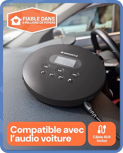 Lecteur CD Portable Bluetooth Oakcastle CD100 avec Batterie Rechargeable - 4