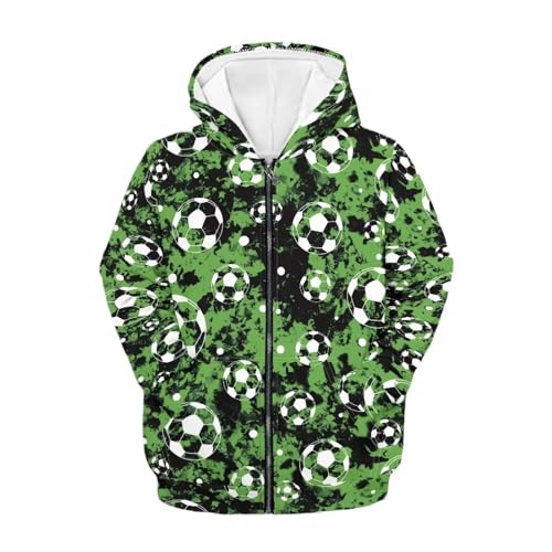 Image of Coloranimal Unisex Girls Boys Long Sleeve Casual Hoodies & Sweatshirts Tops Kids Zip Up Jacket Coat Age 6-16 Year