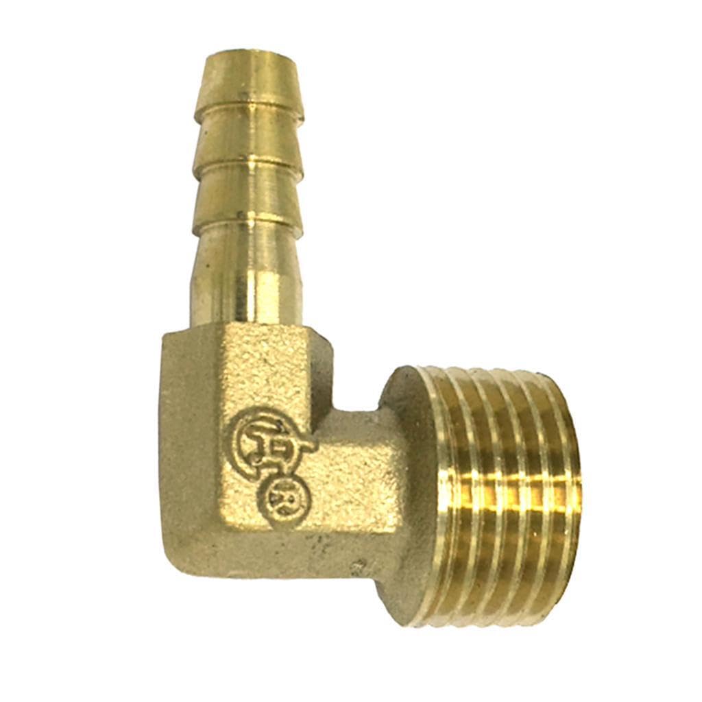TWISAXC Thread L Shaped Elbow Quick Coupler Fitting 90 Degree Quick Connect Brass Adapter Solution Brass 90 Degree L-Shaped Joint Coupler Fittings. Right
