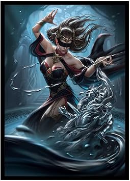 Fantasy North - Ninavae - Aether Seer - 100 Smooth Matte TCG Card Sleeves - Fits Magic MTG Commander Pokemon and Other Card Games - Playing Card Sleeves