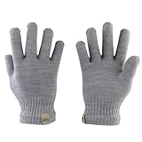 Merino Wool Glove Liner - Warm Base Layer - Ski Liner Glove - 3 Season Wear - Multiple Colors and Sizes - Ash Gray - Medium