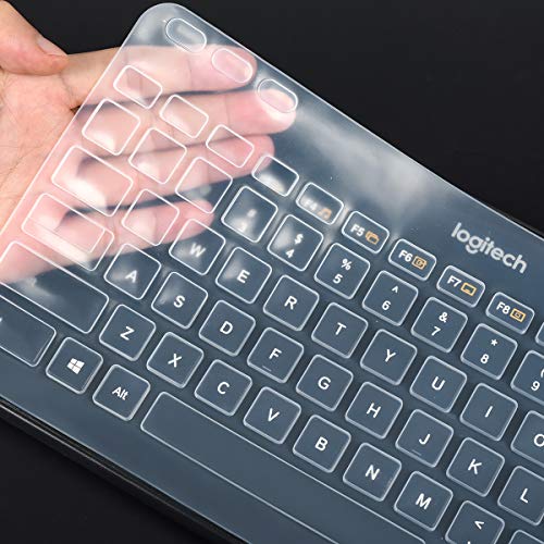 Keyboard Cover For Logitech Mk360 & K360 Wireless Keyboard, Logitech Mk360 & Logitech K360 Keyboard Protector - Clear #TOP1