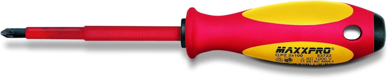 WITTE 53724 - Destornillador aislado Pozidriv MAXX VDE (PZ4x200)