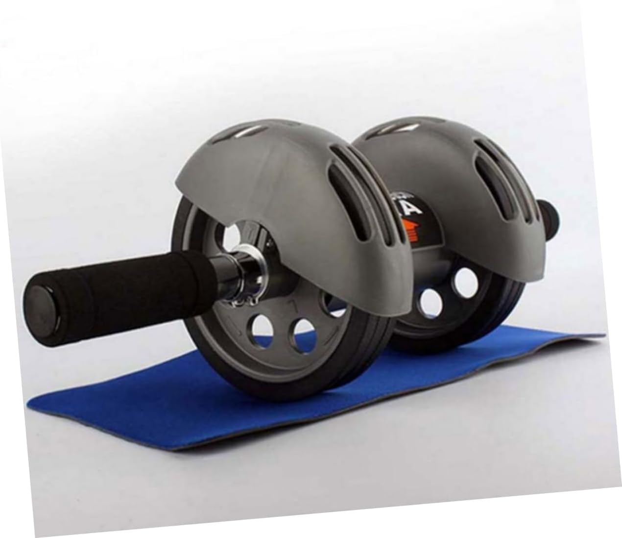 BESPORTBLE Abdominal Wheel Muscle Training Roller Thickened Rim Tires Built Spring Brake Bounce Design Non-slip Handles