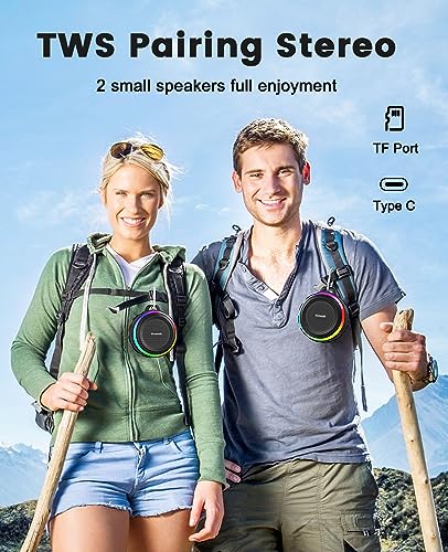 Kunodi-Bluetooth-Shower-Speaker-with-IPX7-Waterproof-Dynamic-Lights-Crisp-Clear-Sound-True-Wireless-Stereo-Clip-Portable-for-Pool-Beach-Boat-Kayak-Float-Golf-Gift