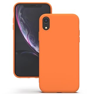 YATWIN Silicone Back Case for iPhone XR, Soft-Touch Phone Back Cover for Apple iPhone XR - Orange