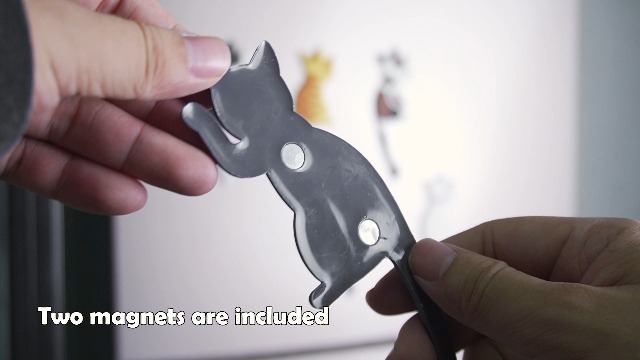 Imanes decorativos para refrigerador en forma de gato 6 unidades miniatura 7