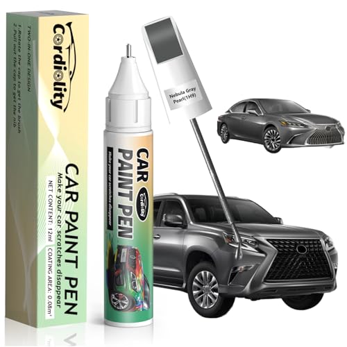 Image of 1H9 Nebula Gray Pearl Touch Up Paint for Lexus, Color Accurate Car Paint Scratch Repair Pen, Quick & Easy Fix Automotive Chips and Nicks