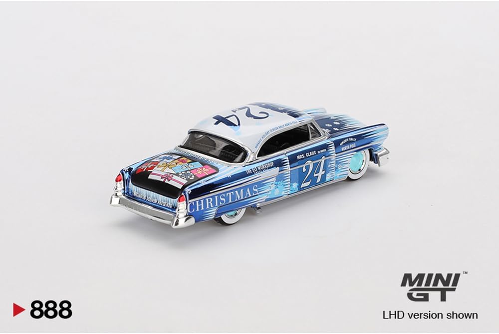 Diecast Collectibles Model Car Compatible with Mini GT 1:64 Lincoln Capri Christmas Hot Rod 2 Cars Set, by Tim Sadchikov 2024 Christmas Edition Limited MGT00888