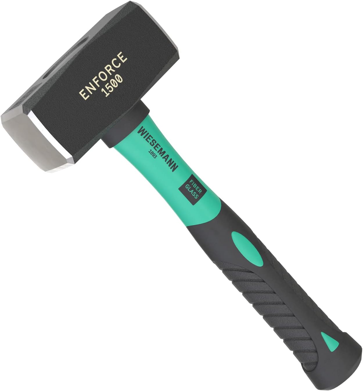 Club Hammer 1500 Grams with 2K fibreglass Handle from WIESEMANN 1893 | Enforce Series | Forged and Induction Hardened Hammer Head | 80553