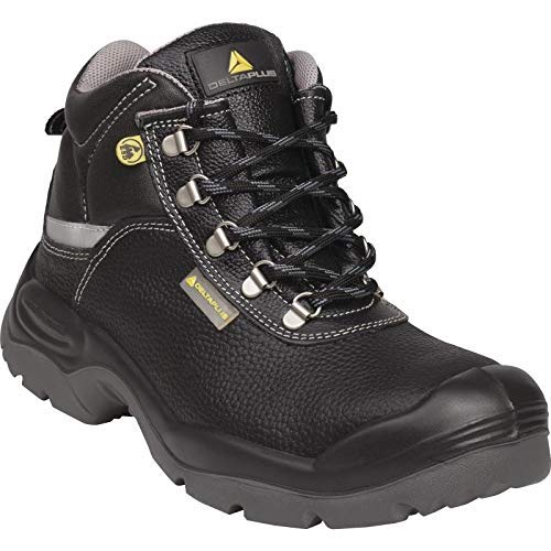 Delta Plus SAUL2ES3NO40 - Scarpe alte, S3 SRC ESD, in pelle di vitello, con pigmentazione, confezione da 5, colore: nero