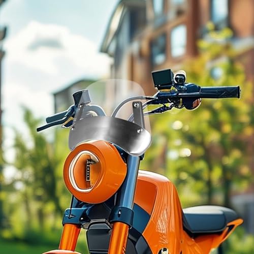 Tyinerc Przednia szyba motocyklowa, ochrona przed wiatrem w stylu retro, os?ona boczna dla kobiet, m??czyzn, rodziny, przyjació?, jazdy motocyklu, aktywno?ci ?wie?ym powietrzu