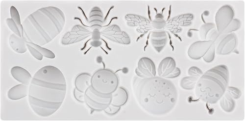 Miniatura 7 de Lingzhi Molde de silicona para fondant de abejorros para decoración de pasteles, decoración de cupcakes, caramelo, azúcar, pasta de goma de mascar,
