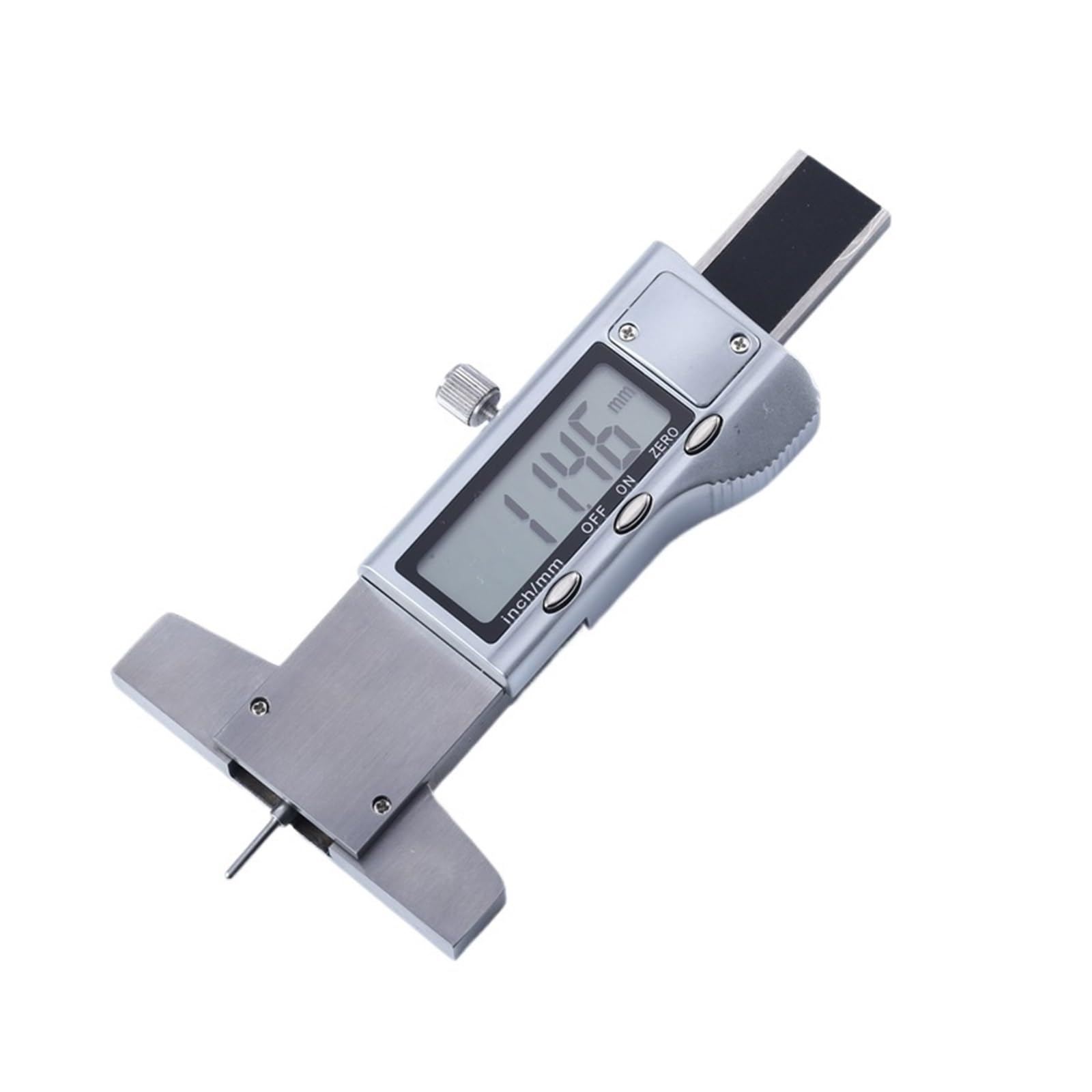 0.01mm Cyfrowy Miernik Głębokości Bieżnika 0-25mm LCD Opony Ze Stali Nierdzewnej Suwmiarka Linijka Metryczne/calowe Wymiana Pomiar Precyzyjny