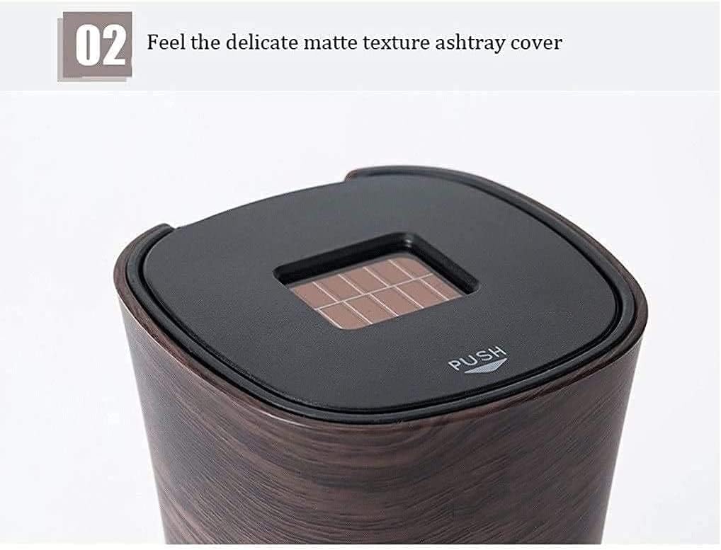 Car Ashtray,Portable Ashtray Cup Holder with LED Light,Automotive Supplies Solar Ashtray for Car Home Office