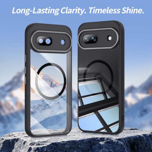 Image of Magnetic Case with Clear Back for Google Pixel 8a, Fit for MagSafe