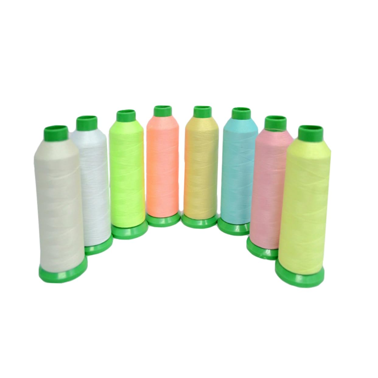 Anneome Hilo de Bordar de Poliéster Luminoso Que Brilla la Oscuridad para Coser y Punto de Cruz, Flexible y Resistente, Paquete de 5 Piezas Adecuado para Manualidades Color Aleatorio
