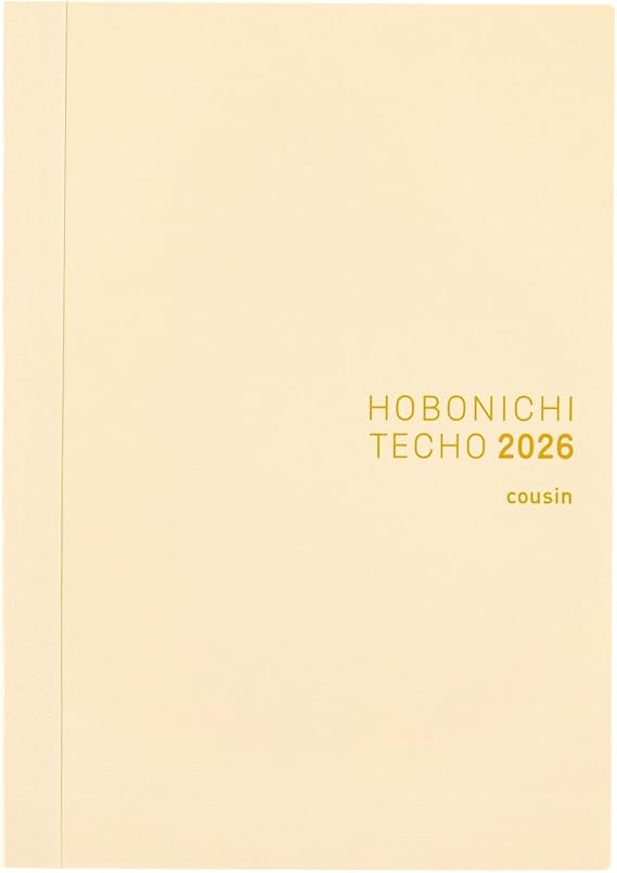 Hobonichi Techo 2026 Cousin Book A5, English, Daily, Weekly, Jan Start, Mon Start, Planner