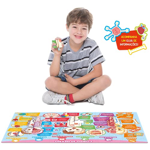 Explorando o Corpo Humano - Quebra-Cabeça Grandão - 120 peças - Toyster Brinquedos