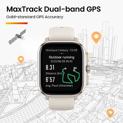 Amazfit Cheetah Square 44mm A2296 Smart Watch AI-Powered with GPS,Music, Alexa,14 Day+ Battery Life