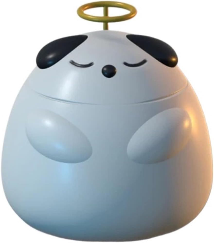 Pet Cat and Dog Shape Memorial Cremation Original Hand-Made Decorative Funerary Cat and Dog Memorial Cat(Black)