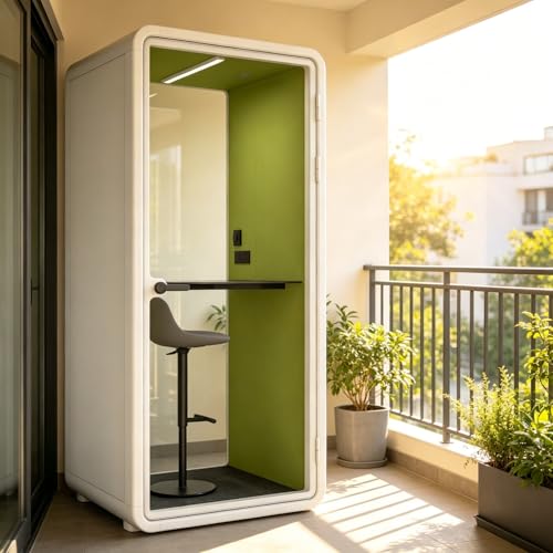 Modular Prefab Soundproof Phone Booth Easy Assemble Privacy Booth Designed for Commercial Space and Office Phone Calling Daily Needs