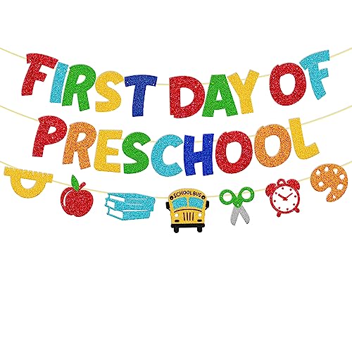 First Day of Preschool Banner