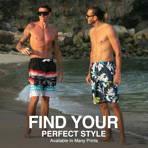 Image of Kanu Surf Men's Big Viper Extended Size Stripe Swim Trunk