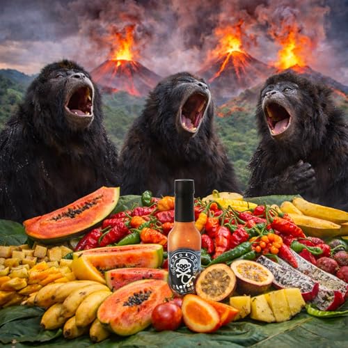 Image of Monoloco Hot Green Sauce Vegan Gluten-Free with Jalapeno, Panamenian Scotch Bonnet Peppers, Green Onions, Coriander and Garlic, Costa Rica Medium Spicy Sauce Pierde Almas, Pack of 1 (150ml / 5oz)