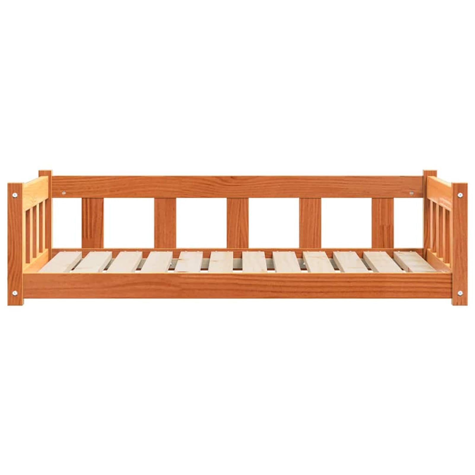 Legowisko dla psa woskowobrązowe 100 x 70 x 28 cm lite drewno sosnowe, do 20 kg | Lite drewno sosnowe, prostokątne do relaksu, tylko do użytku w pomieszczeniach, łatwa pielęgnacja