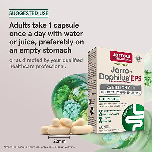 Jarrow Jarro Dophilus Probiotics - Probiotic Supplement, Gut Health, 60 Ct - image 7