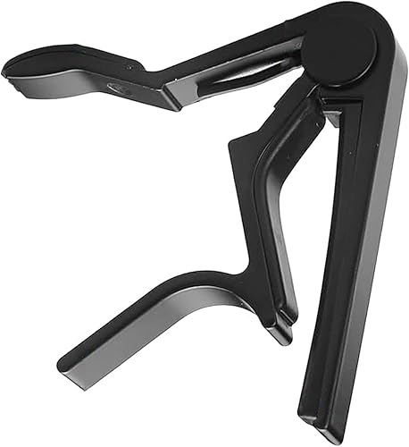 Miniatura 9 de Cejilla de guitarra de tiburón Pretty Cool Capo para guitarra eléctrica acústica clásica, ukelele de aleación de zinc, cejilla de resorte (plateado)