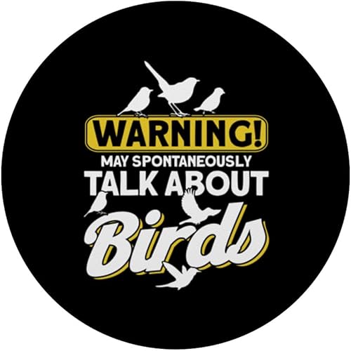 Miniatura 3 de Warning May Spontaneously Talk About Birds Vogel Tier Vögel PopSockets Standard PopGrip