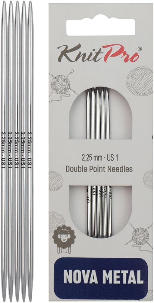 KnitPro Nova Double Pointed Needles 4" (10cm) | US Size 1 (2.25mm)
