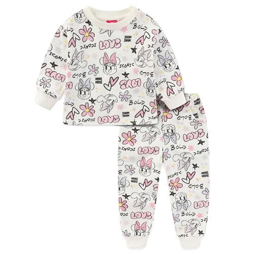 Image of Disney Minnie Mouse Girls Crewneck Top and Pants Set for Infant Big Kids