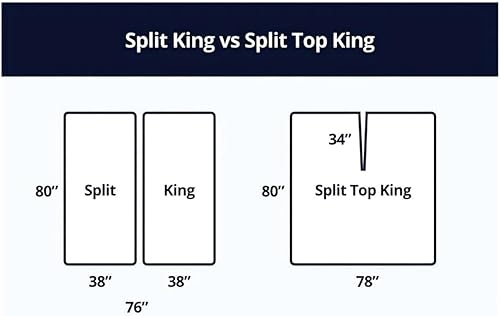 Miniatura 2 de NATUREFIELD Juego de sábanas de cama tamaño King dividido (4 piezas), 100% rayón derivado del bambú, sábanas refrescantes con bolsillos profundos
