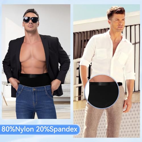 Tummy Control Shorts High Waist Slimming Shapewear for Men Body Shaper Seam Belly Girdle Compression Briefs4